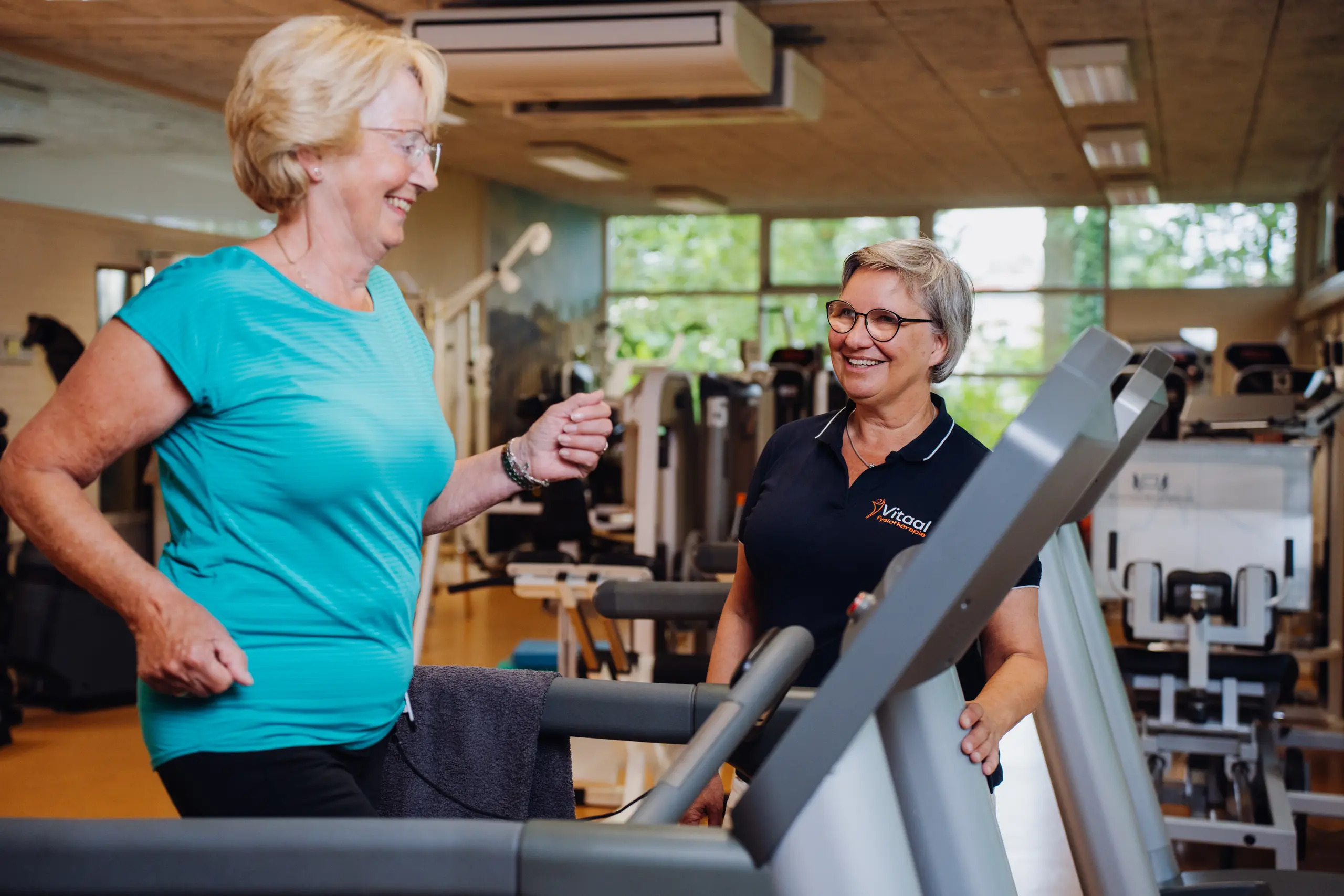 Vitaal Fysiotherapie Katwijk gezondheid en beweging op de loopband