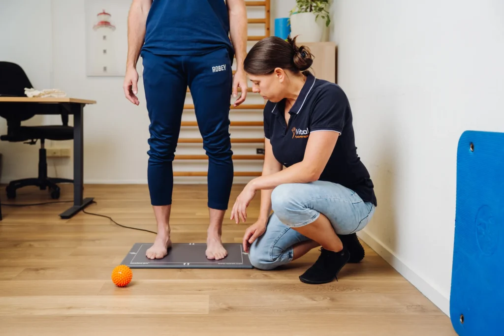 Onderzoek voor voet- enkeltherapie