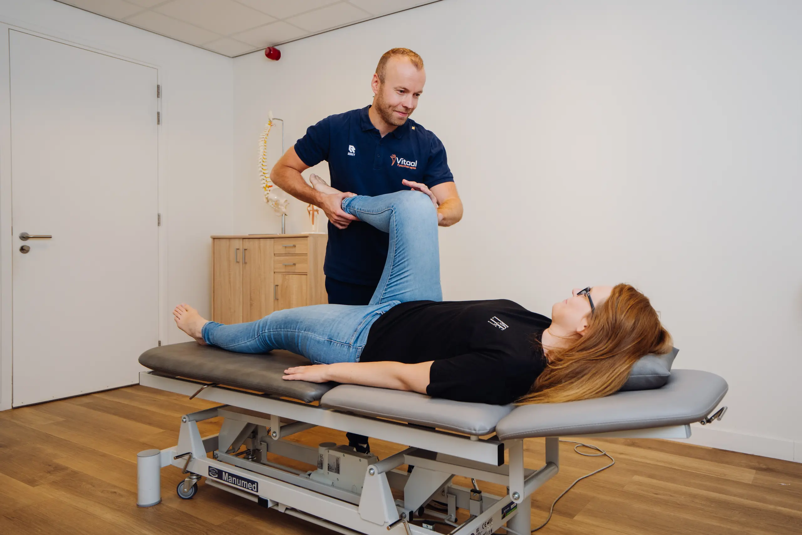 Fysiotherapie behandeling door Bob